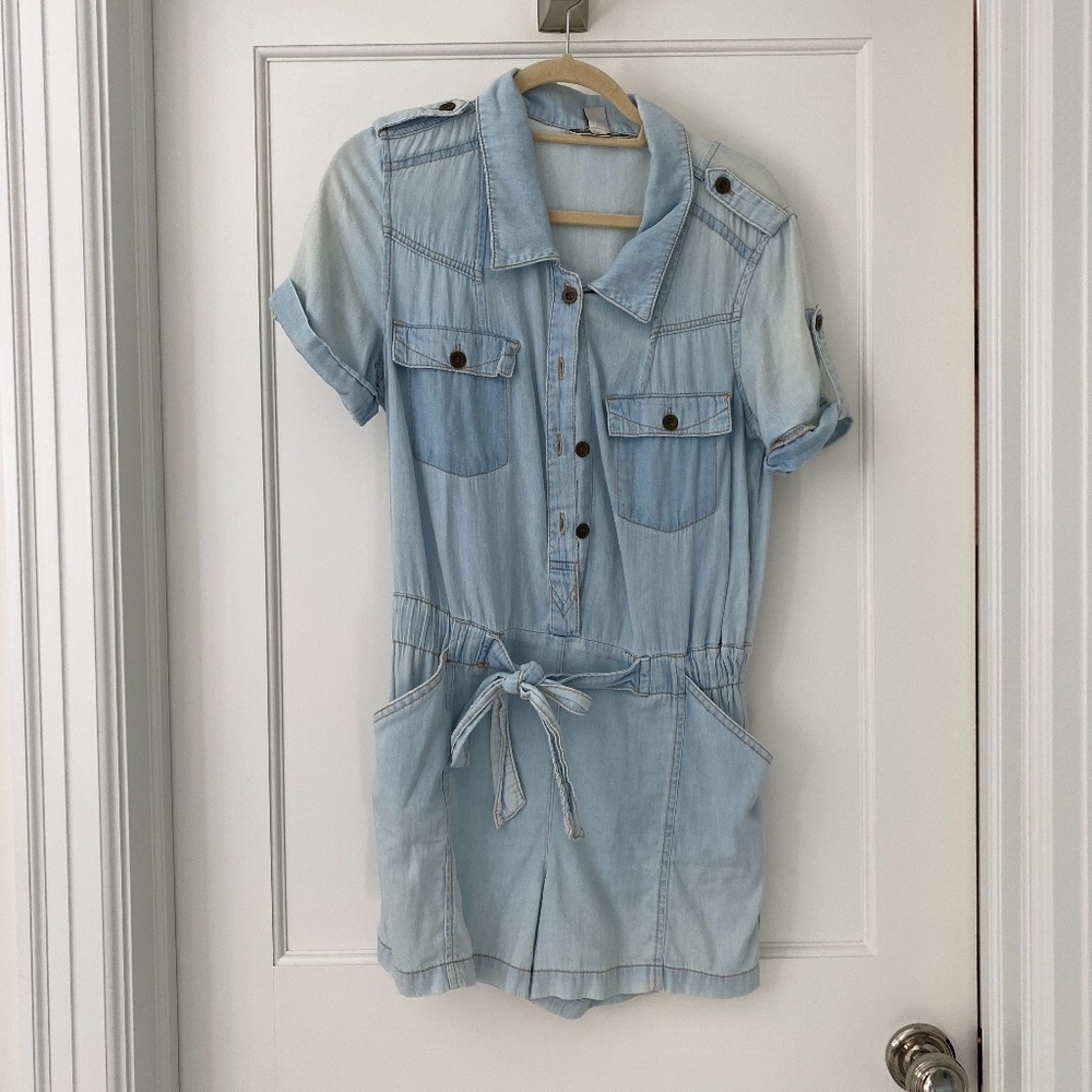 Denim Romper